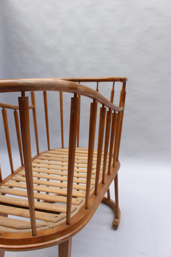 Fine French 1950s Cradle by Max Ingrand - Image 8