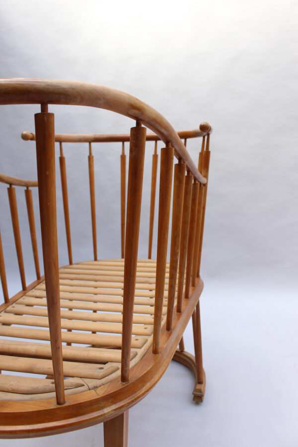 Fine French 1950s Cradle by Max Ingrand - Image 9