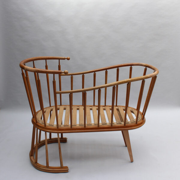 Fine French 1950s Cradle by Max Ingrand - Image 6