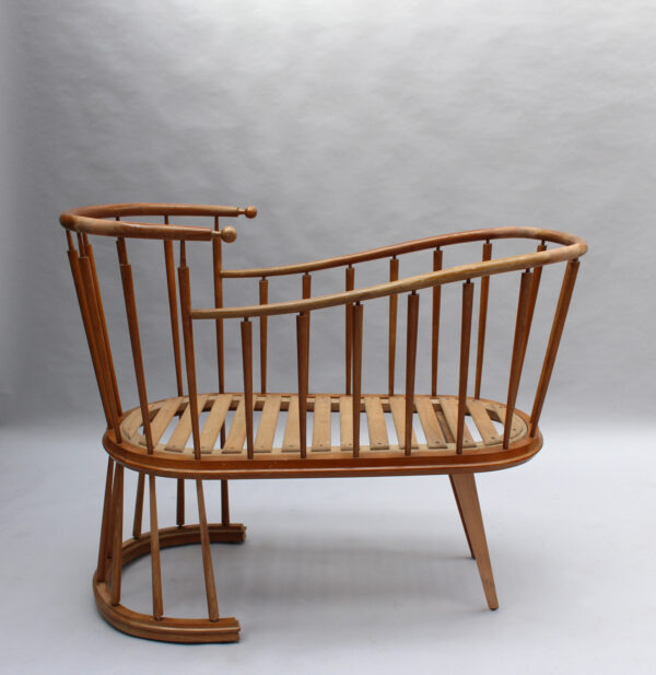 Fine French 1950s Cradle by Max Ingrand - Image 13