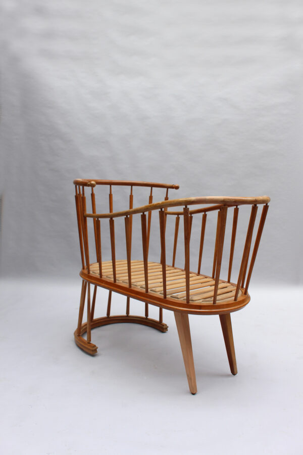 Fine French 1950s Cradle by Max Ingrand - Image 2