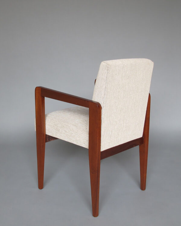 Fine French Art Deco Mahogany Arm Chair - Image 5