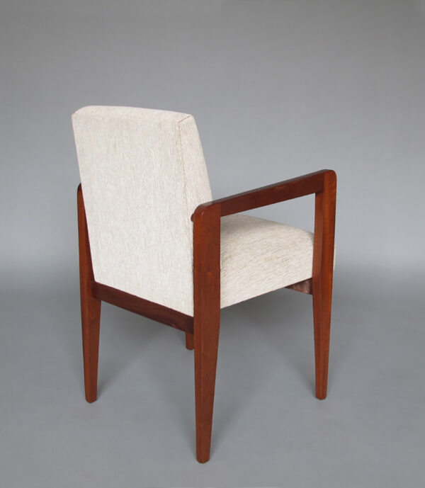 Fine French Art Deco Mahogany Arm Chair - Image 7