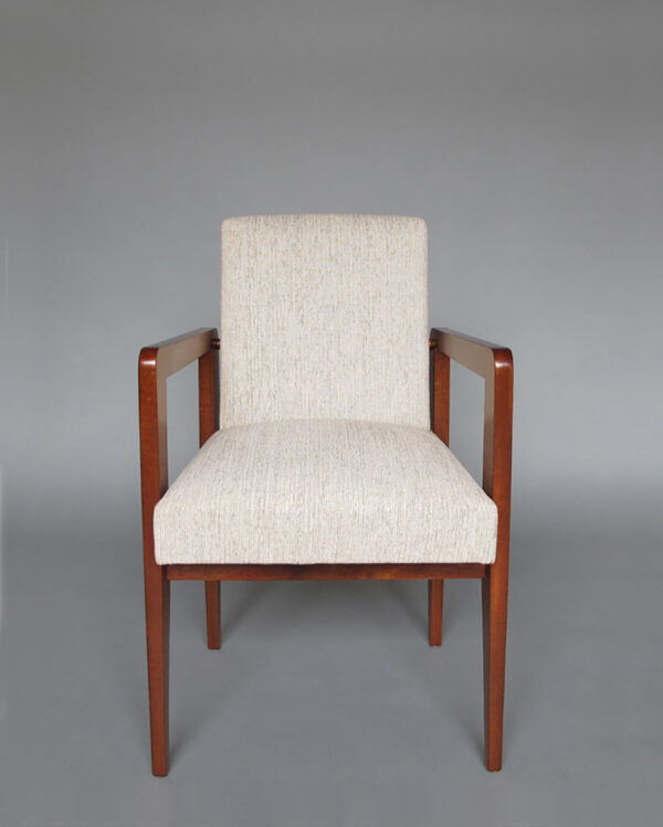 Fine French Art Deco Mahogany Arm Chair - Image 2