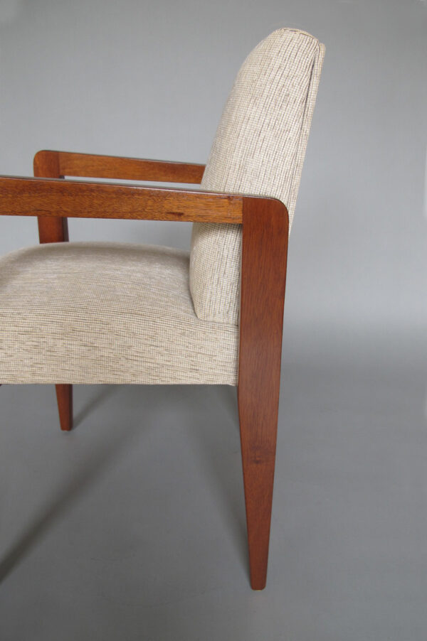 Fine French Art Deco Mahogany Arm Chair - Image 12