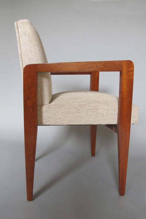 Fine French Art Deco Mahogany Arm Chair - Image 8