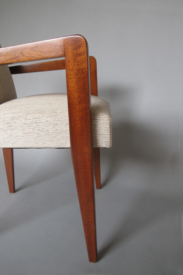 Fine French Art Deco Mahogany Arm Chair - Image 10