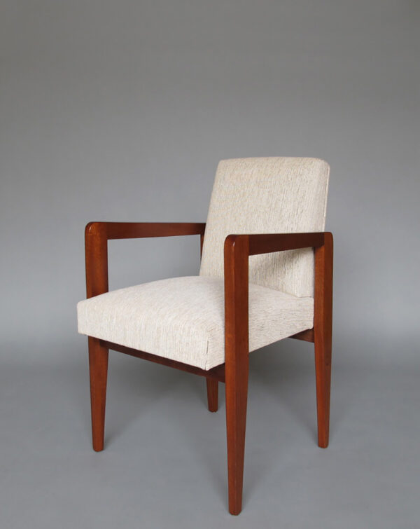 Fine French Art Deco Mahogany Arm Chair - Image 3