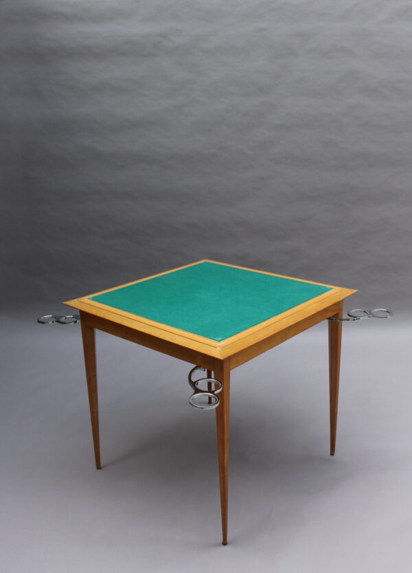 Fine French Art Deco Game / Occasional Table by Rinck - Image 13