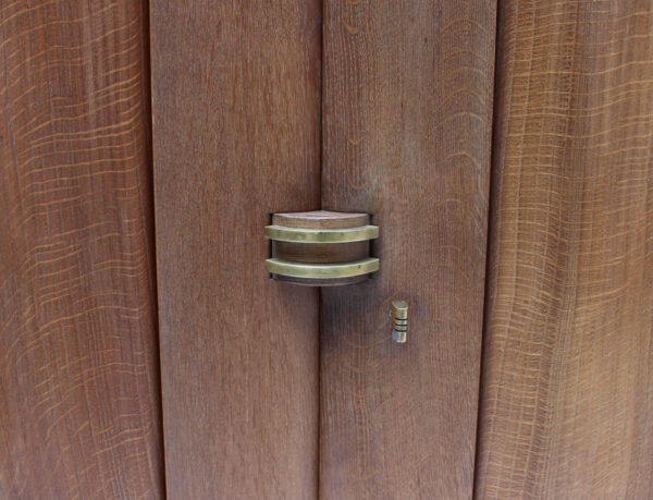 Fine Large French 1930s Oak Cabinet by Dudouyt - Image 9