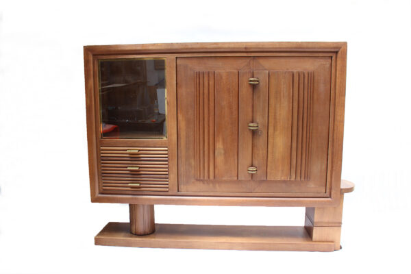 Fine Large French 1930s Oak Cabinet by Dudouyt - Image 3