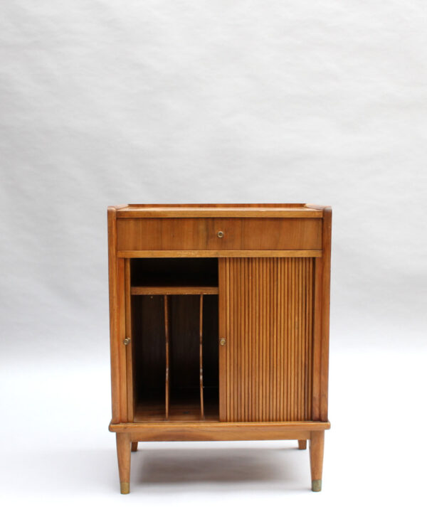 Fine French Art Deco Roller Doors Music Cabinet - Image 4