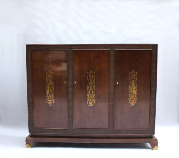 Fine French 1940s Desk and Cabinet by Jean Pascaud - Image 12