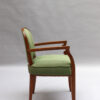 4 Fine French 1940s Mahogany Armchairs by Jules Leleu