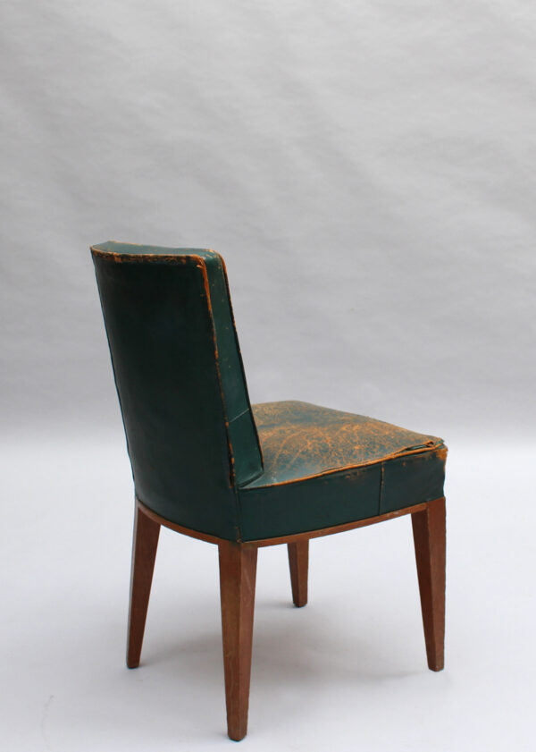 2 Fine French 1930s Oak Side Chairs - Image 9