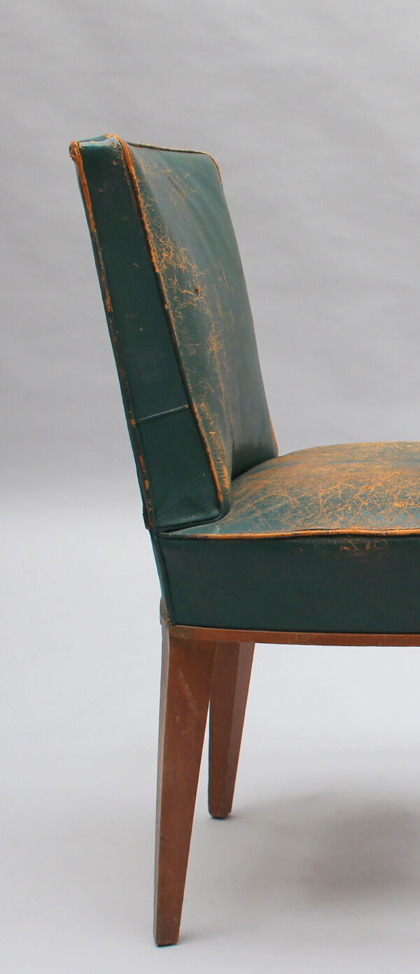 2 Fine French 1930s Oak Side Chairs - Image 12