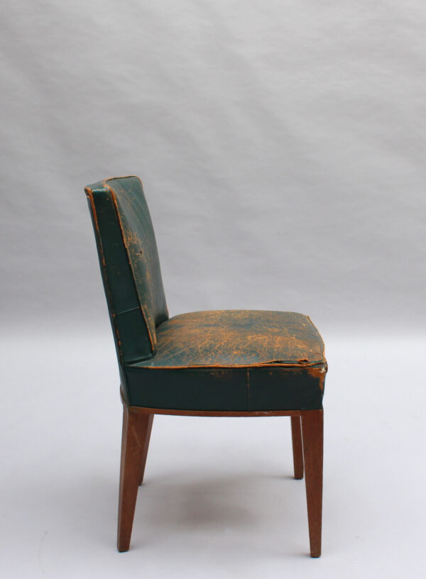 2 Fine French 1930s Oak Side Chairs - Image 8