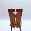 Set of 8 Fine French 1950s Beech Dining Chairs