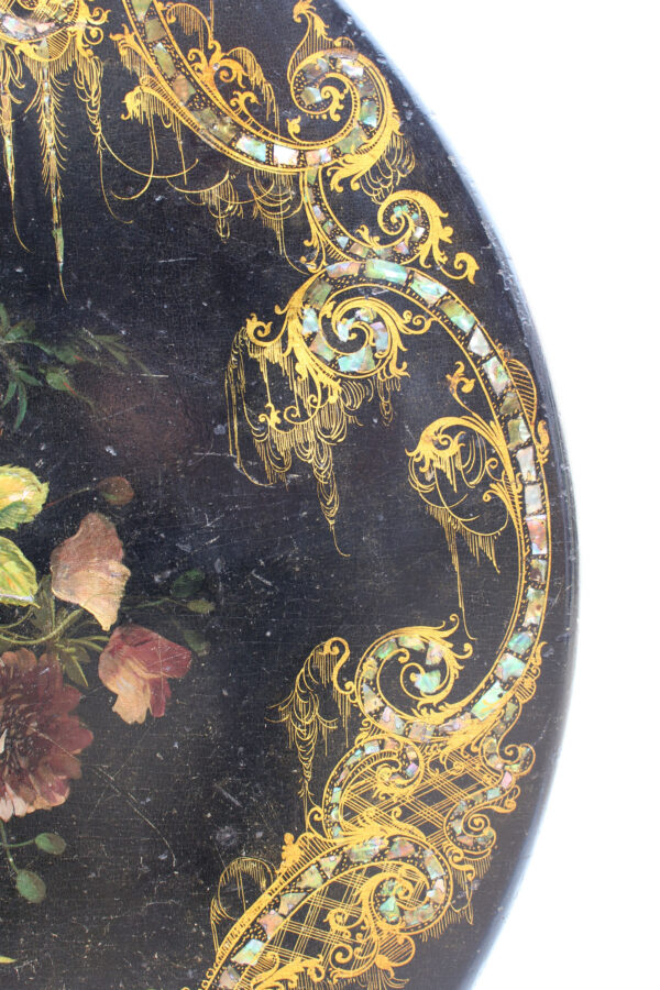 Fine French Napoleon III Lacquered Tilt-Top Table - Image 14