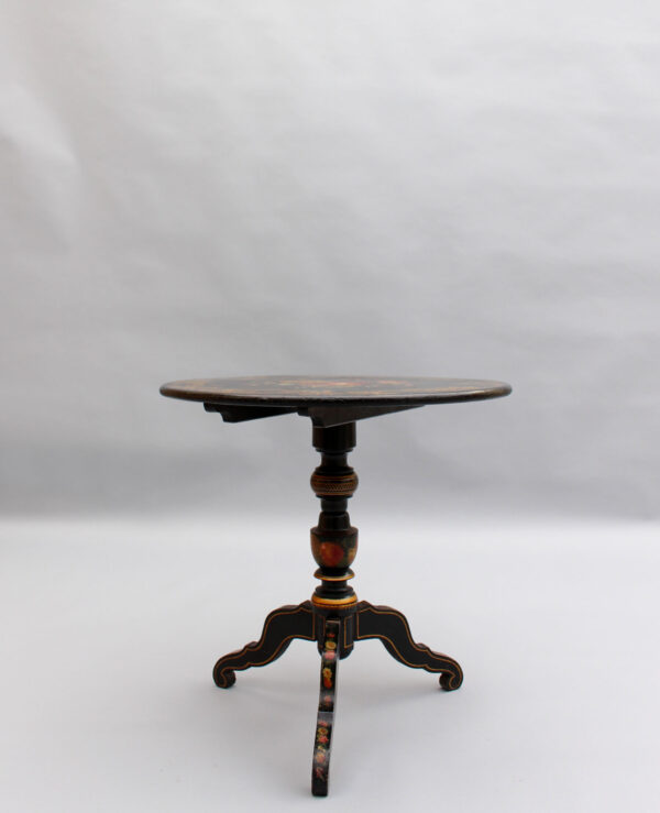 Fine French Napoleon III Lacquered Tilt-Top Table - Image 3