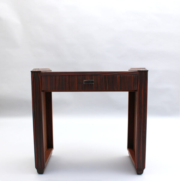 Fine French 1930s Macassar Ebony Writing Table - Image 2