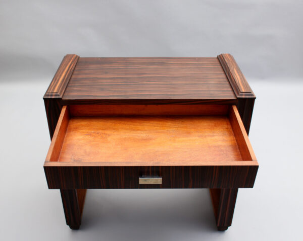 Fine French 1930s Macassar Ebony Writing Table - Image 18