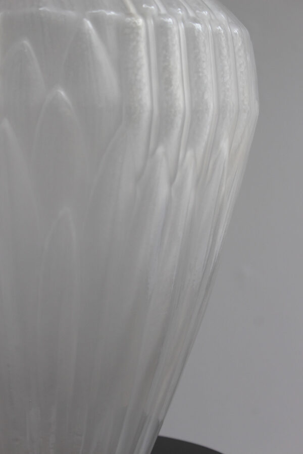 Fine French 1930s Frosted Glass "Roseaux" Vase by André Hunebelle - Image 9