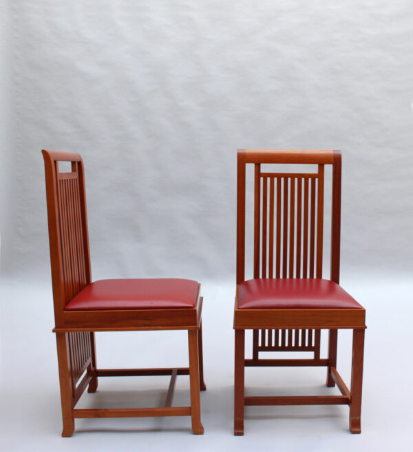 Pair of Frank Lloyd Wright "Coonley 2" Chairs, Cassina Edition - Image 4