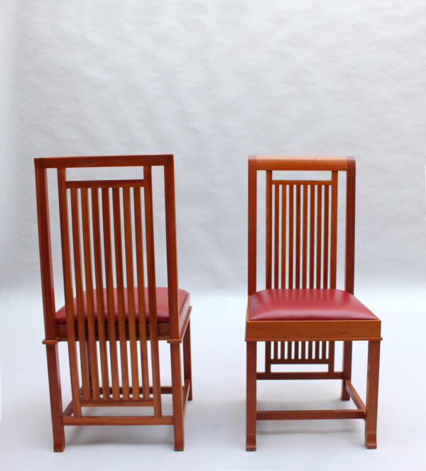 Pair of Frank Lloyd Wright "Coonley 2" Chairs, Cassina Edition - Image 5