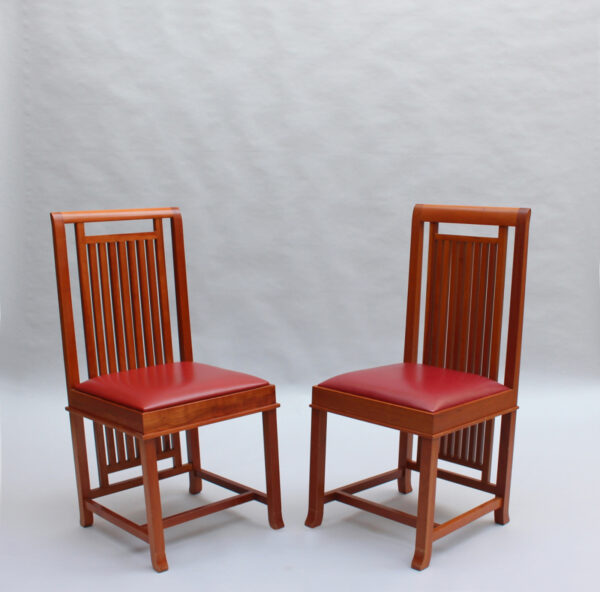 Pair of Frank Lloyd Wright "Coonley 2" Chairs, Cassina Edition - Image 2