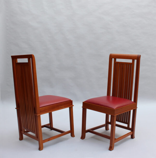 Pair of Frank Lloyd Wright "Coonley 2" Chairs, Cassina Edition - Image 3