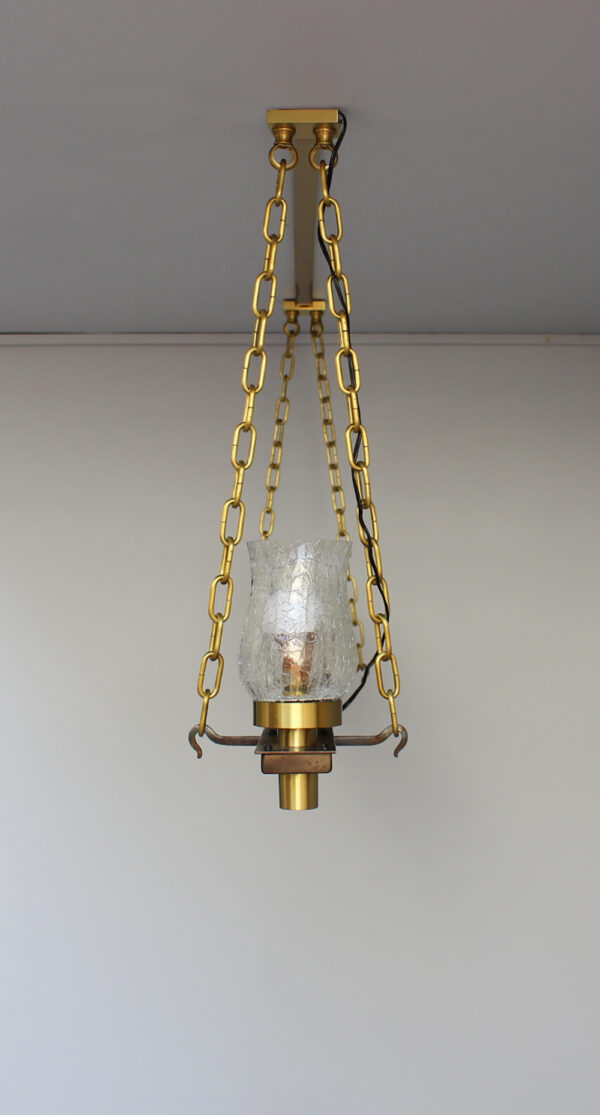 Fine French Midcentury 7 Linear Lights Chandelier by Perzel - Image 8