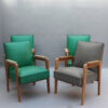 12 Fine French 1950s Oak Armchairs by Marcel Gascoin