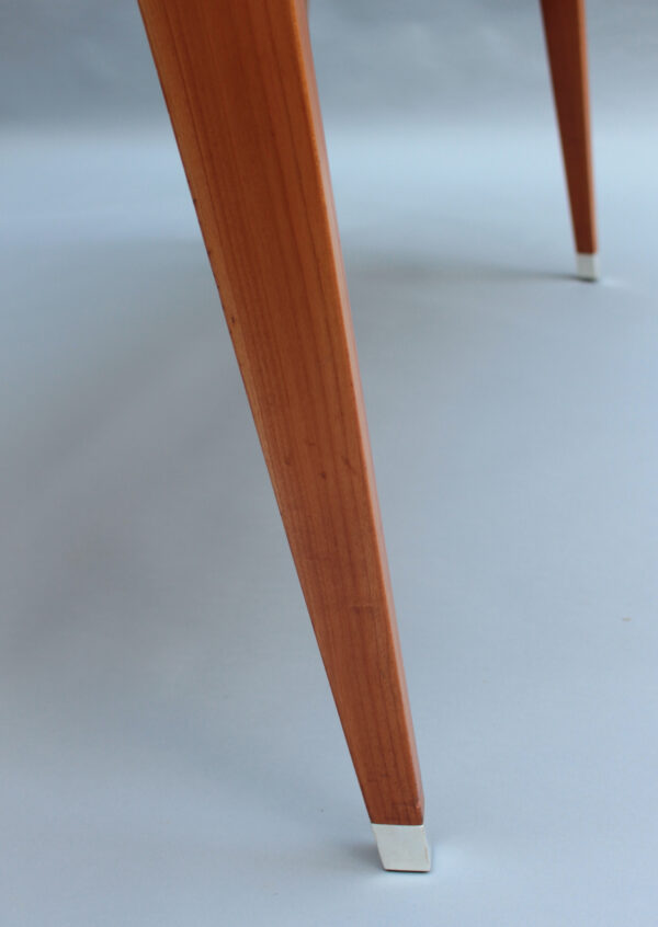 Fine French 1950s Leather Covered Desk and Chairs by Jacques Adnet - Image 19