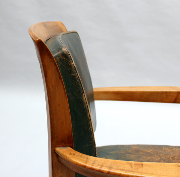 Fine French 1930s Desk Chair Attributed to Alfred Porteneuve - Image 8