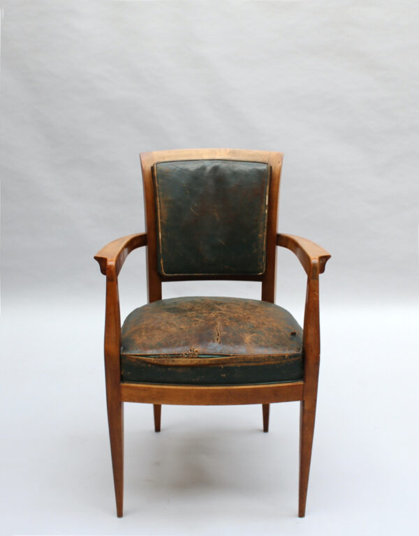 Fine French 1930s Desk Chair Attributed to Alfred Porteneuve - Image 2