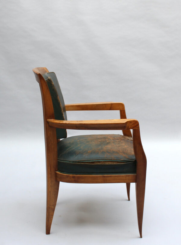 Fine French 1930s Desk Chair Attributed to Alfred Porteneuve - Image 4