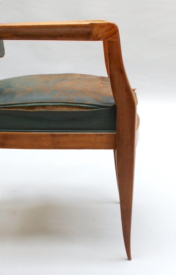 Fine French 1930s Desk Chair Attributed to Alfred Porteneuve - Image 11