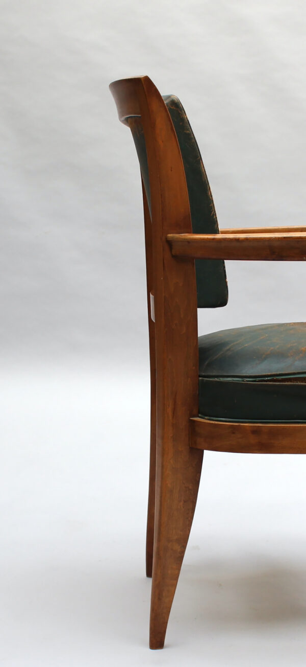 Fine French 1930s Desk Chair Attributed to Alfred Porteneuve - Image 7