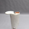 French Mid-Century Sculptural Roughcast-painted Terracotta Plant Holder