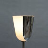 Fine French Mid-Century Chrome and Glass Floor Lamp by Jean Perzel