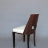 Set of 8 Fine French Art Deco Dining Chairs by D.I.M.