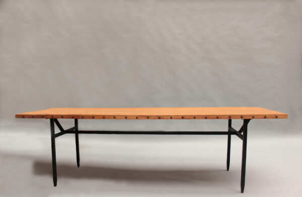 French 1960s Dining Table by Jean Touret & the Artisans of Marolles - Image 2