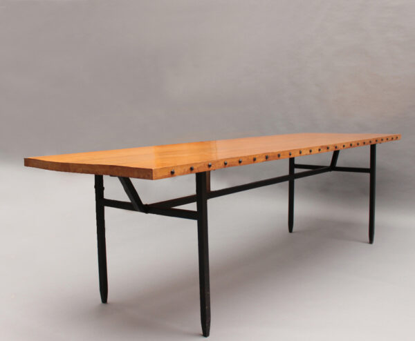 French 1960s Dining Table by Jean Touret & the Artisans of Marolles - Image 3