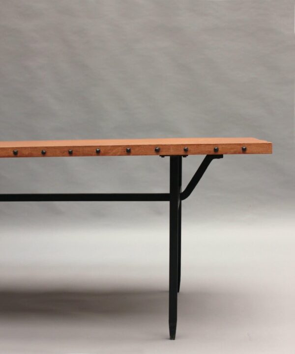 French 1960s Dining Table by Jean Touret & the Artisans of Marolles - Image 9