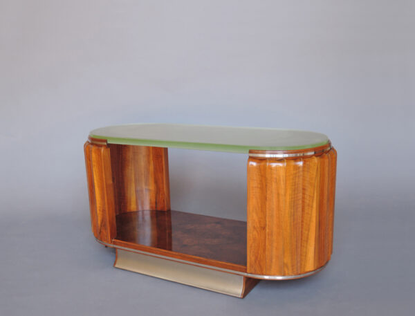 Fine French Art Deco Two-Tier Coffee Table by Haentges - Image 3