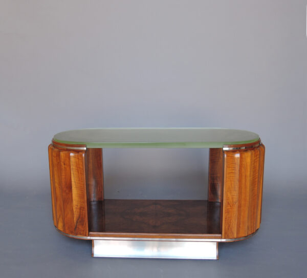 Fine French Art Deco Two-Tier Coffee Table by Haentges - Image 2