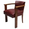 Fine French Art Deco Beech Wood Desk Chair