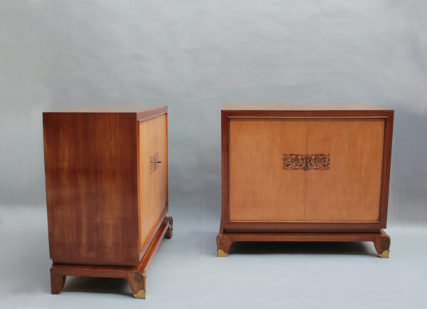 A Pair of Fine French Art Deco Rosewood Cabinets/Commodes by Jean Pascaud - Image 2