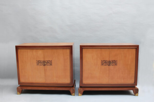 A Pair of Fine French Art Deco Rosewood Cabinets/Commodes by Jean Pascaud - Image 3